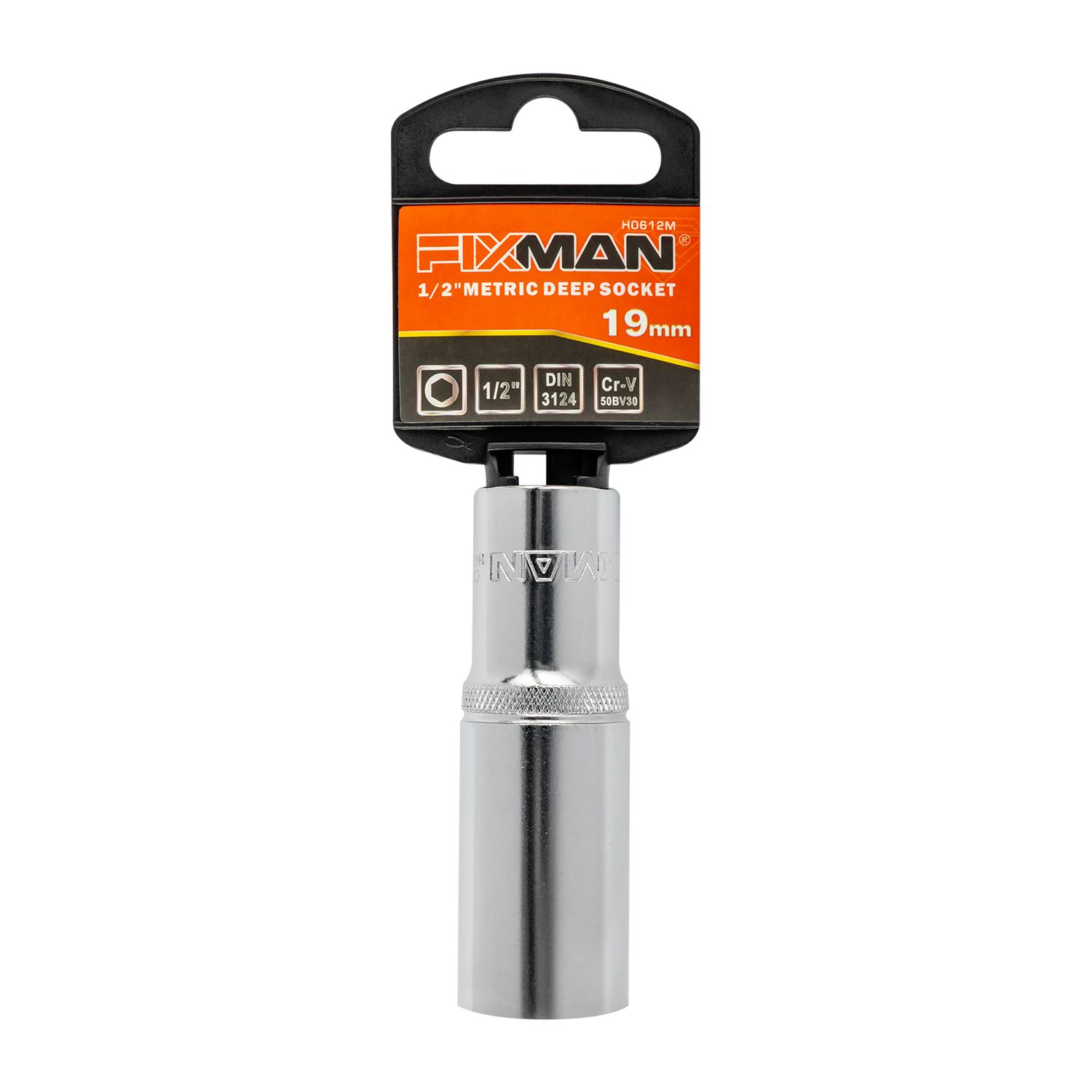 FIXMAN 1/2" Dr Deep Socket 19mm